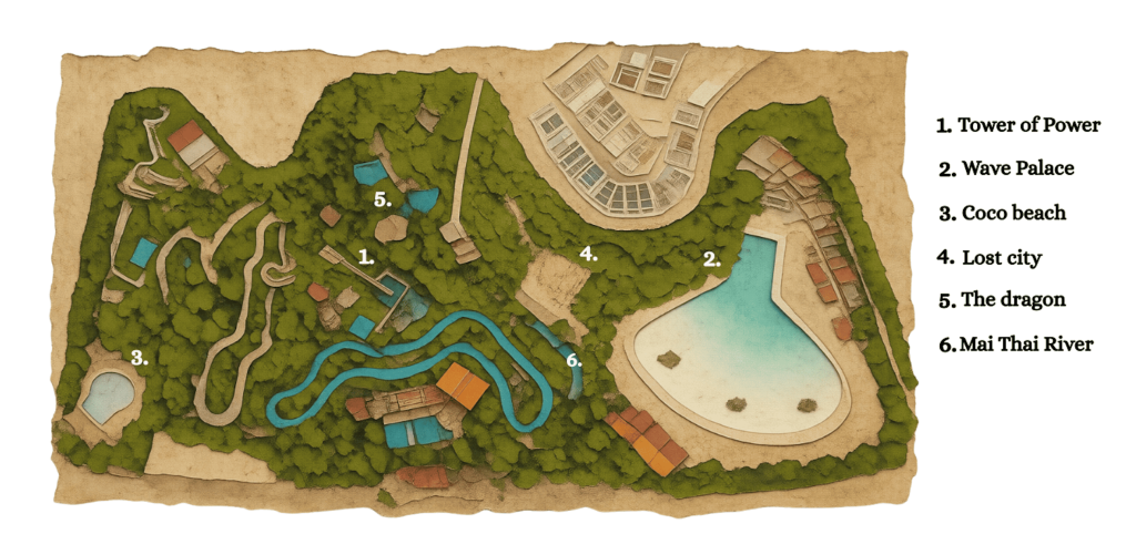 Siam Park map